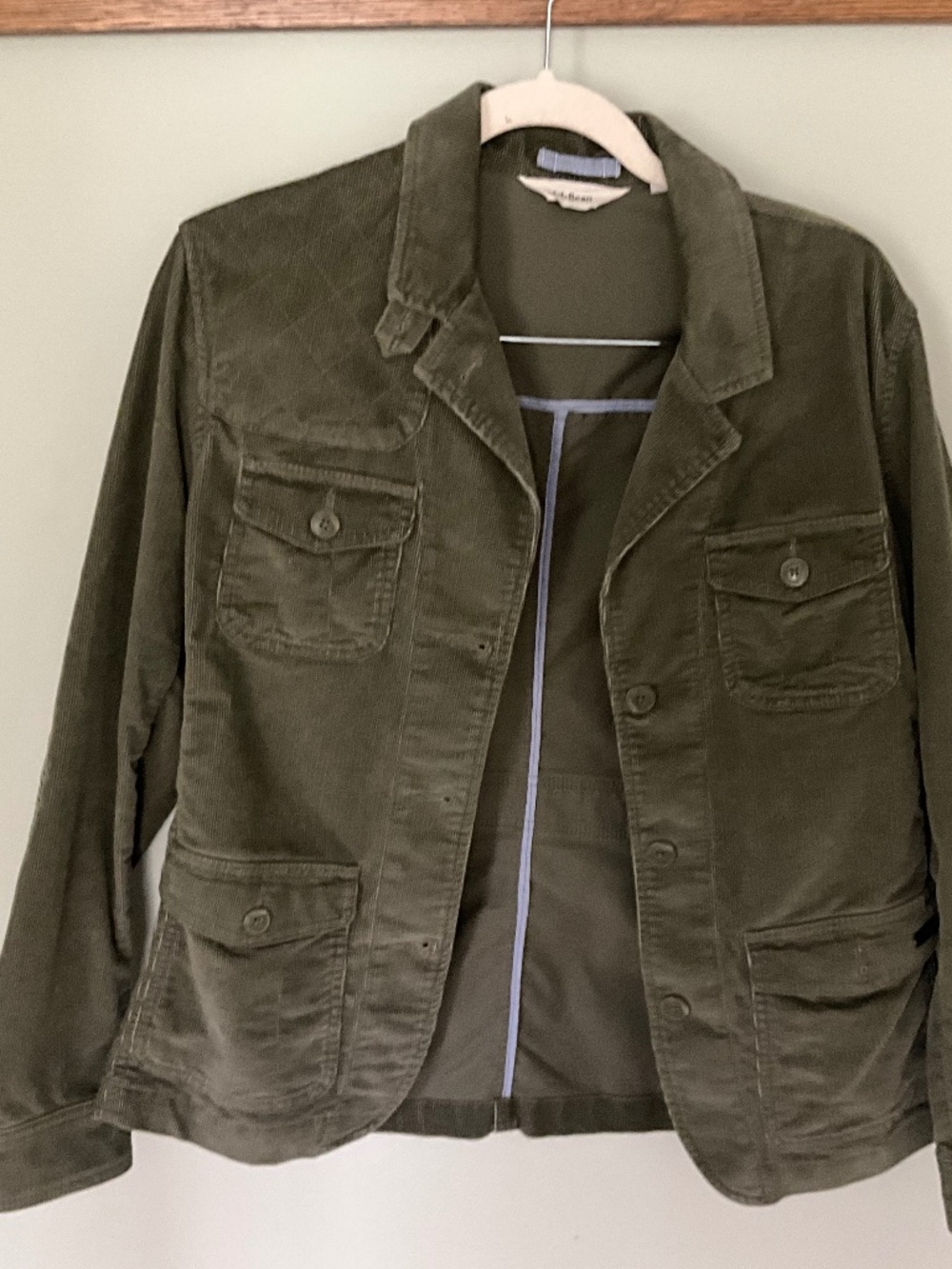 LL Bean Utility Jacket/Blazer Corduroy Medium